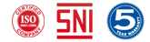 ISO ,SNI, and 5 year Warranty